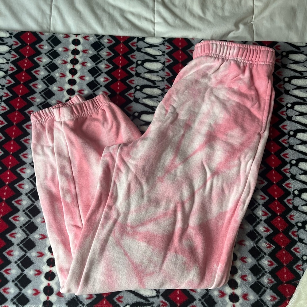 Pacsun Pink Tie-Dye Bottoms
